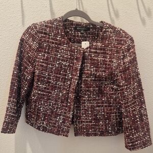 Brooks Brothers Cropped Bouclé Jacket